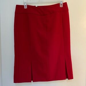 Evan-Picone red skirt